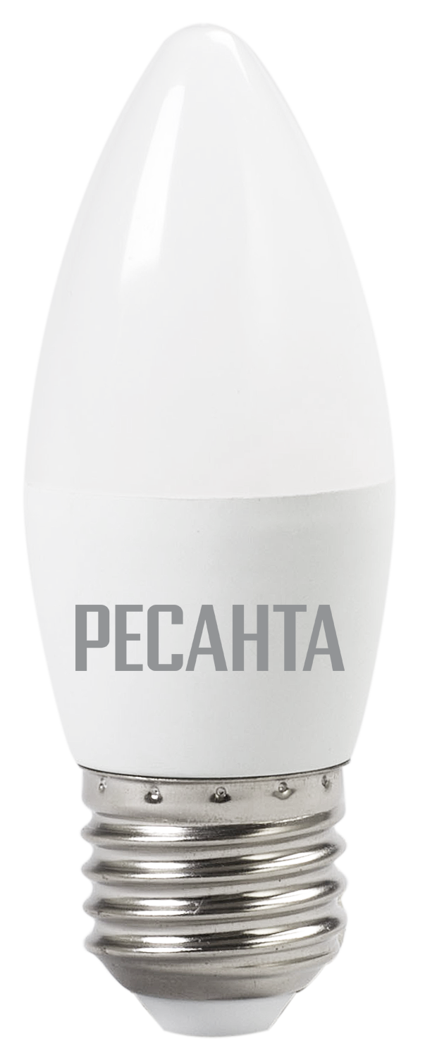 Лампа светодиодная РЕСАНТА LL-R-C37-6W-230-4K-E27